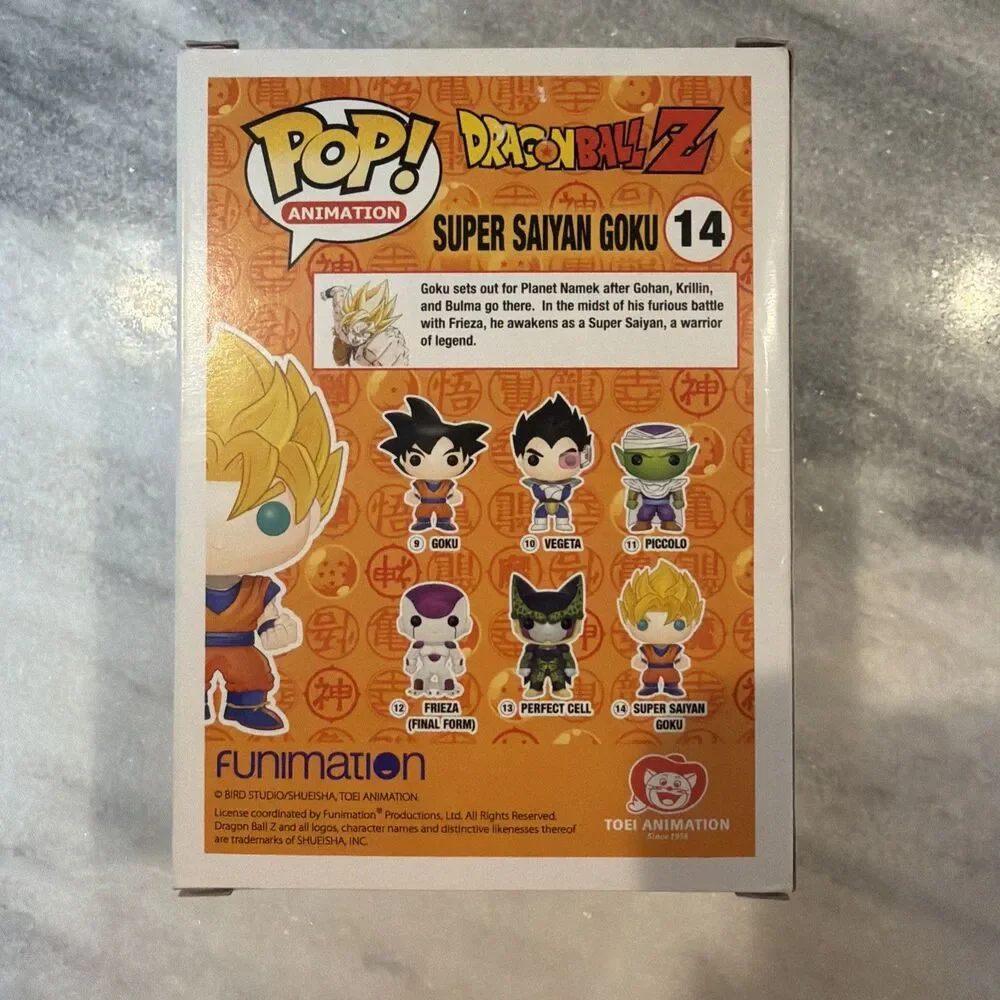 Funko Pop! Dragon Ball Z Super Saiyan Goku #14 (Metallic) Lootcrate Exclusive